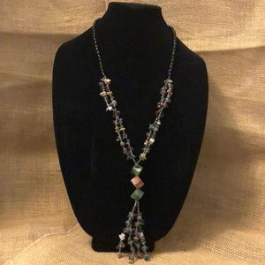 Long Stone Necklace